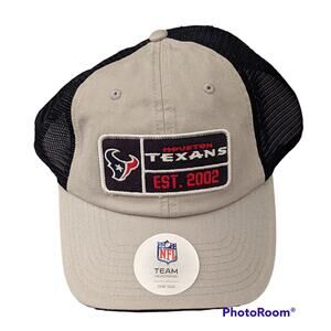 NWT NFL Licensed Houston Texans Football EST 2002 Mesh Adjustable Ball Cap OS